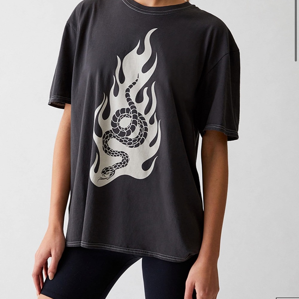 PACSUN Flames on Fire Tee